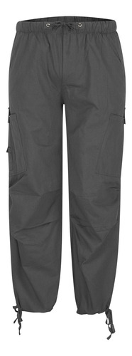 Pantalones K Cargo Para Hombre, Color Liso, Pierna Recta, Ex