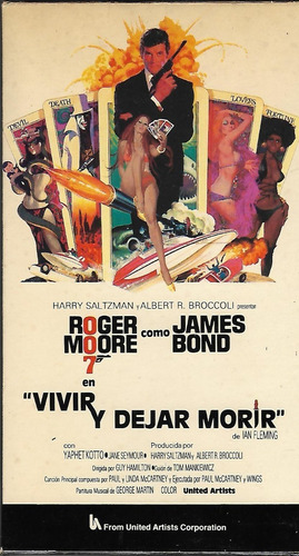 Vivir Y Dejar Morir Vhs Roger Moore Jane Seymour 1973