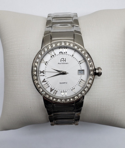 Relogio De Pulso Ana Hickmann Ah28562q Prata Feminino