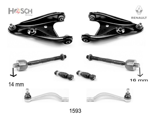 Kit 2 Horquillas Bieleta Terminales  Renault Sandero 10-18