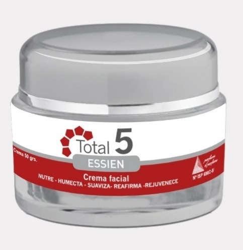 Crema Total 5 Beneficios. Facial. 50 Grs. Uso De Día Y Noche