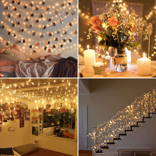 Imagen 1 de 6 de Bombillo Micro Led Luz Calida Cableado Microled Navidad