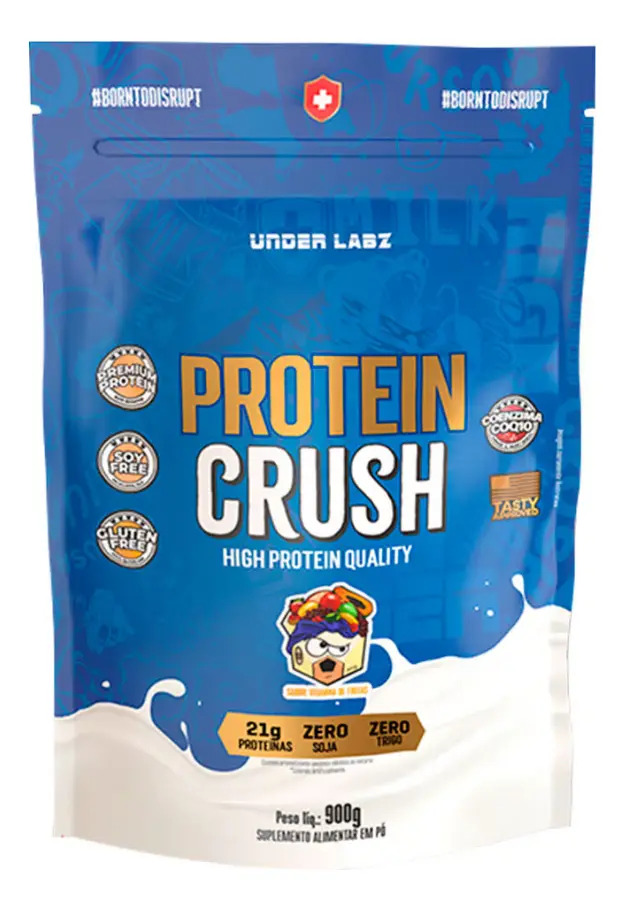 Suplemento en pó under labz whey concentrado proteína crush vitamina de fruta