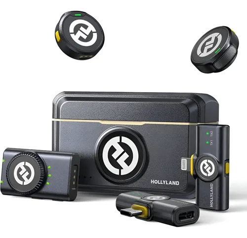 Microfone Hollyland Lark M2 Duo Combo Duplo Para 2 Pessoas Usb-c