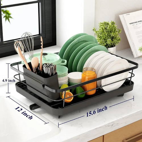 Escorredor De Louça Porta Inox Com 360° Automática Drenagem