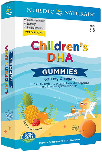 Nordic Naturals - Gomitas Dha Para Niños, Perforación Tropic