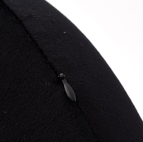 Almohadón Almohada De Viaje Wanderlust Funda Con Cierre Color Negro Diseño De La Tela Liso
