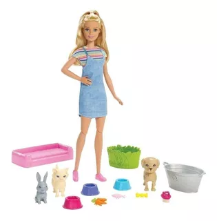 Barbie Baño de mascotas Mattel FXH11