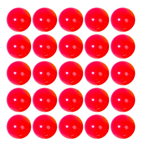 25 Unids Bolas De Bingo Bolas De Llamada Bolas De Rojo