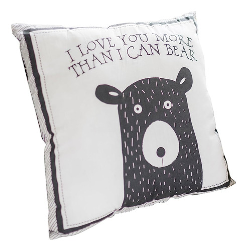 Mi Bebé Sam Little Black Bear Throw Pillow 14x14