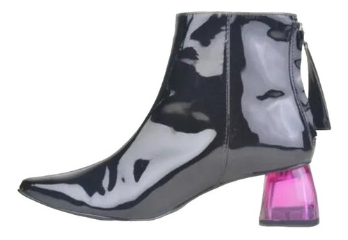 Imagen 7 de 9 de Botitas Botines Botinetas De Mujer De Cuero Delos - Ferraro