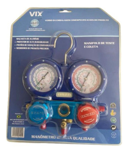 Manifold Dszh R22 R134a R404a C/ Manoplas Aluminio E Engates