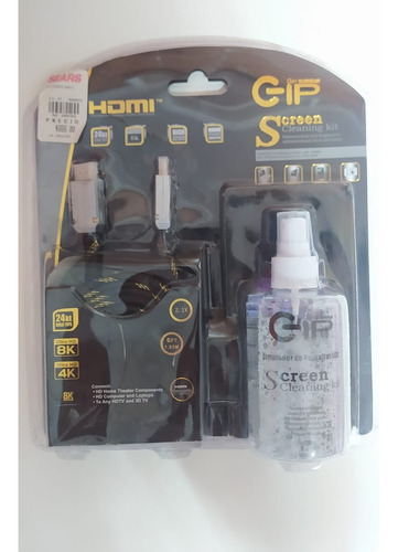 Kit De Cable Hdmi Gip Technology Screen Cleaning Combo 8k