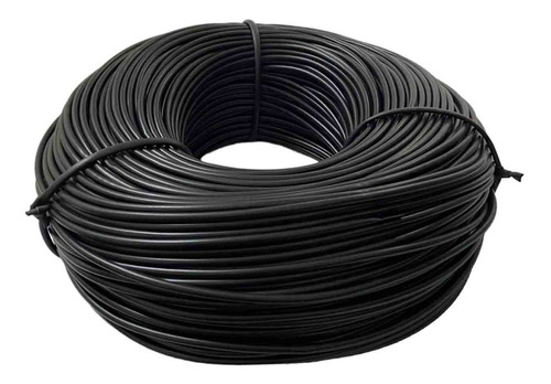 Espagueti Plastico 4 Mm Color Negro 25 Metros