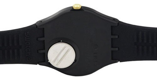 Swatch Gb274 Golden Tac Reloj Unisex De Malla De Silicona