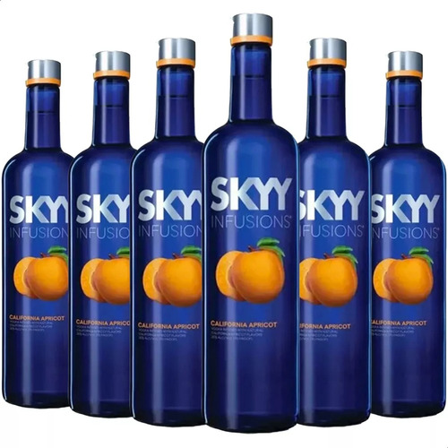 Vodka Skyy Apricot Infusions 750ml X6 Unidades