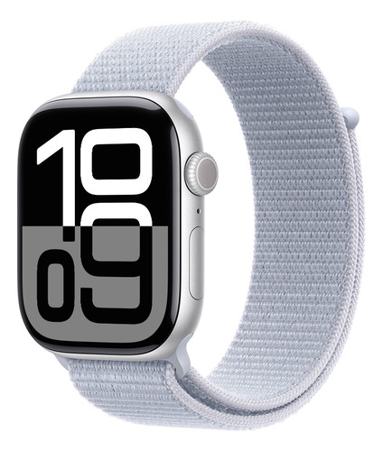 Apple Watch Series 10 Gps  Caja De Aluminio Color Plata De 46 Mm  Correa Loop Deportiva Azul Nube - Distribuidor Autorizado