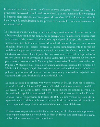 Ensayos De Teoría Monetaria Dos Tomos. Friedrich Hayek