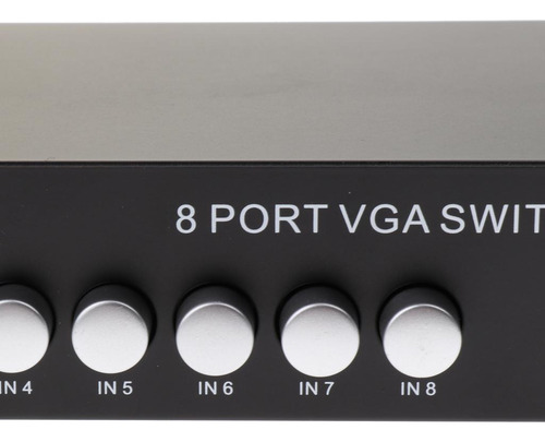 Vga Swicther Caja 8 En Un Salida Con Botón Accesorios