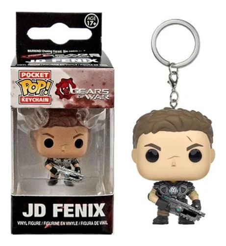 Funko Gears Of War Pocket Pop! Video Games Jd Fenix Keychain