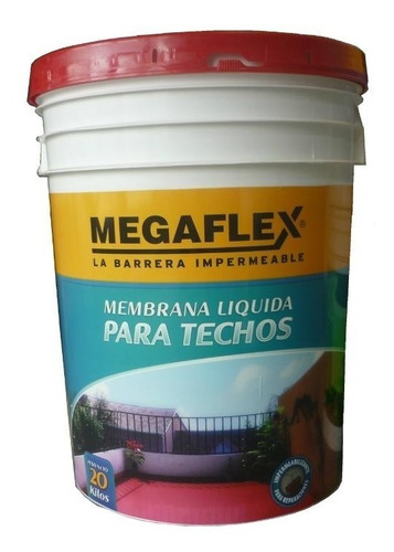 Membrana Liquida Megafle Rojo X 4lt + 1 Pincel 10