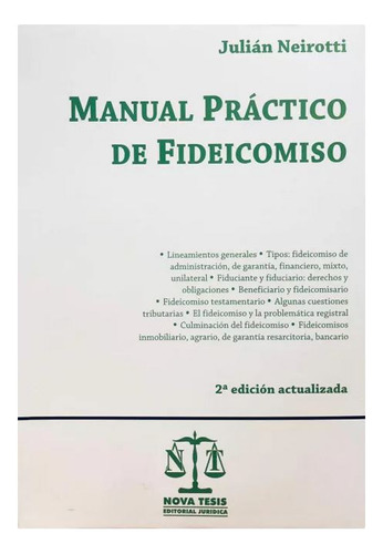 Manual Práctico De Fideicomiso - Neirotti, Julián