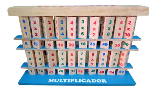 Tablas De Multiplicar Multiplicador Didactico De Madera Niño