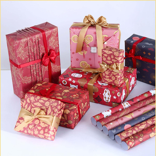 6x Papel De Regalo De Año Nuevo Chino Papel De Regalo