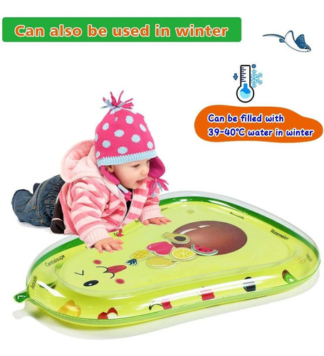 Colchoneta Agua Inflable Para Niños, Colchoneta Para Gatear