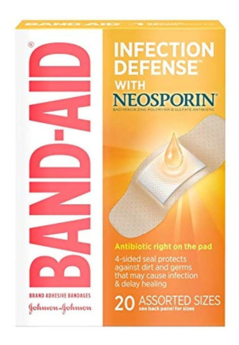 Vendajes De Marca Band-aid Con Ungüento Antibiótico Neospori