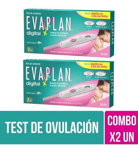 Evaplan Digital Test Ovulación Dias Fertiles 7 Tests X2 Unid