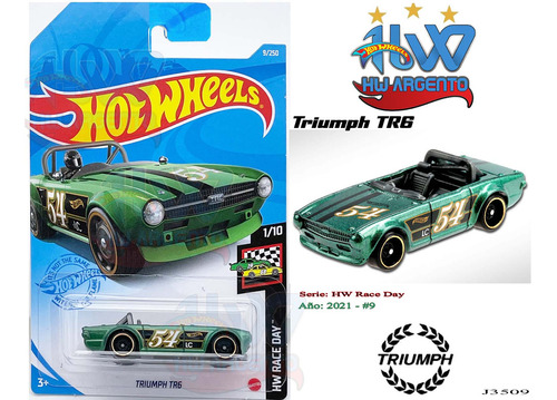 Hot Wheels Hwargento  Triumph Tr6 J3509 2021