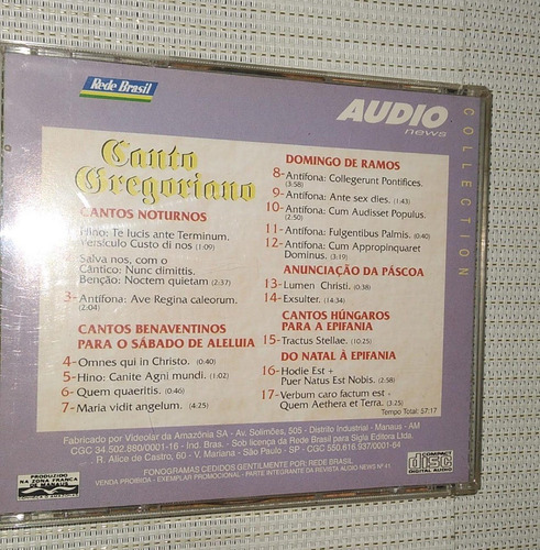 Cd Audio News Collection - Vol. 11 - Cantos Gre... ( 16377 ) (Usado)
