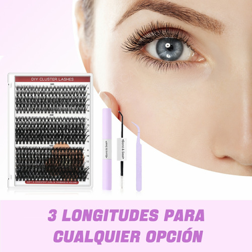 Extensiones De Pestañas 30d+40d+50d Mixto Lashes Maquillaje