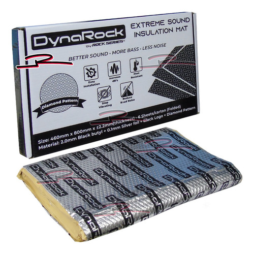 Insonorizante Rock Series Tratamiento Acustico Dynarock 6pz