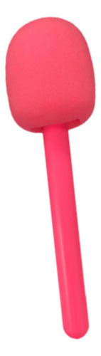 Adaptador De Mano De Micrófono Entrevista Mini Rosa