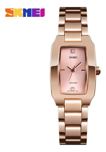 Relojes Cuadrados Elegantes De Acero Inoxidable Para Mujer S Color Del Fondo Rose Gold