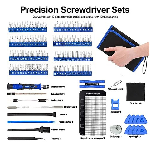 Tournevis De Précision 142 En 1 Kit, Tournevis Lunettes