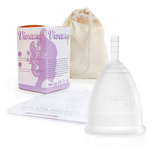 Promo Set X2 Unidades Copa Menstrual Reutilizable Vivacup 