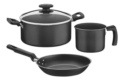 Set Batería Ollas De Cocina Tramontina Loreto Teflon 3 Pzs