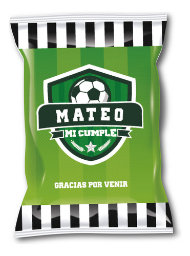 Bolsitas Golosineras Chip Bag Fútbol  X10