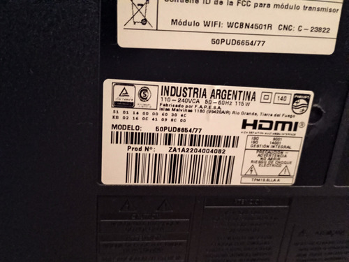Smart Tv 50 Philips 6600 50pud6654 **rayas En Pantalla** (Usado)