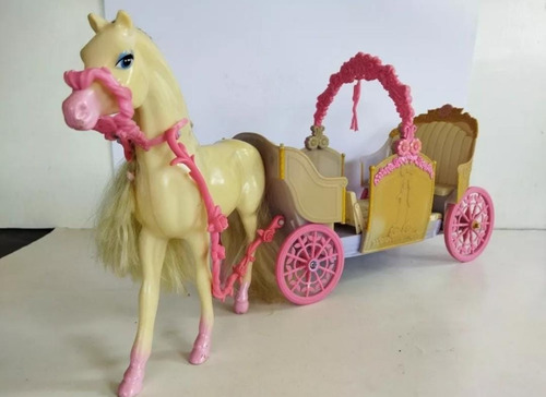 Barbie Princesa Bailarina Carruaje Caballo 2005 (Usado)