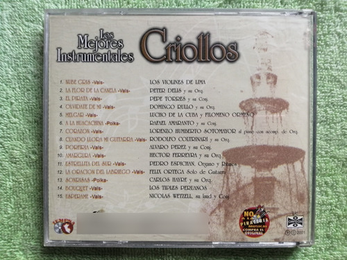 Eam Cd Los Mejores Instrumentales Criollos Violines De Lima
