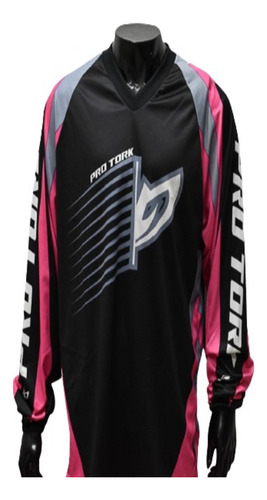 Jersey Mx, Pro Tork, Insane, Negro Y Rosa