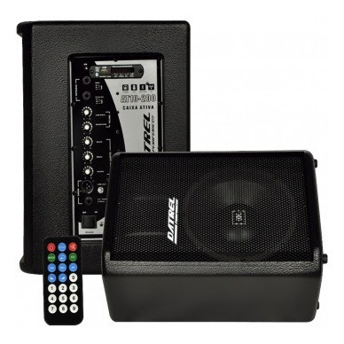 Caixa De Som Ativa / Retorno Datrel At10-200 10'' Bluetooth