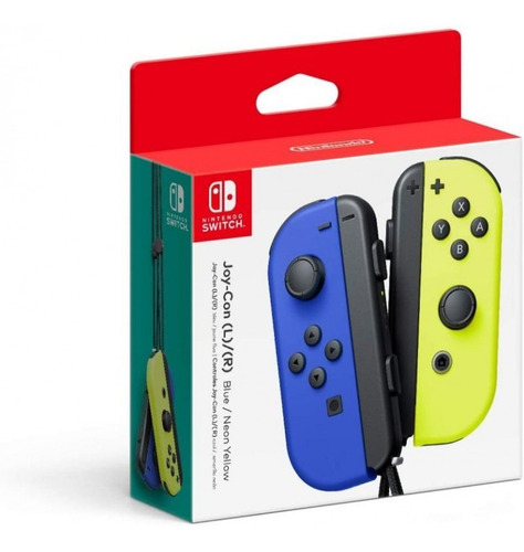 Controles Nintendo Switch Joy Con Blue/yellow - Gw041