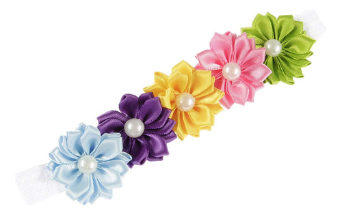 Patiky, Diadema Con Diseno De Flores De Arco Iris, Accesorio