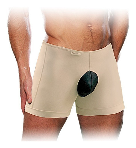 Short Inguinal Para Hombre Beige O Negro Marca Kisha