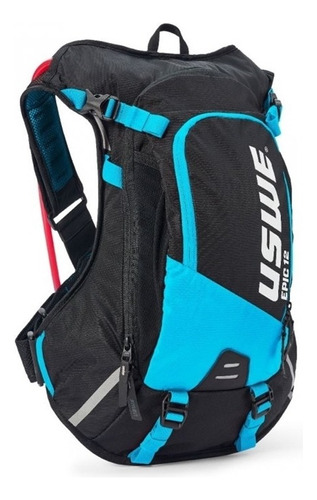 Mochila De Hidratação Uswe Epic 12 - 3 Litros Preto/azul Cor Azul